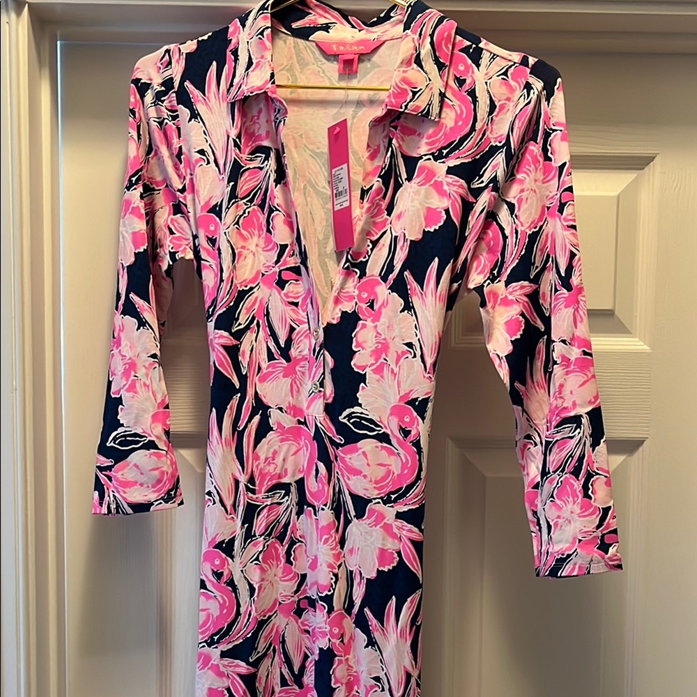Lilly Pulitzer Pink Floral Dress